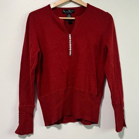 Mercer & Madison Red 100% Merino Wool Sweater – Size Large - Picture 7 of 9